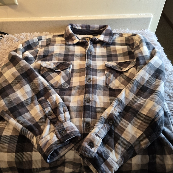 Freedom Foundry Fleece Button Down Plaid Shirt/Jacket Size XL - Picture 4 of 15